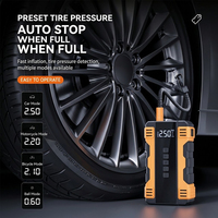 Gonfleur de pneus portable avec manomètre numérique, pompe à air ABS monocylindre 14,8 V pour produits gonflables