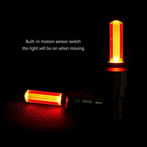Neon bisiklet jant ışığı <span class=keywords><strong>Mini</strong></span> LED bisiklet arka lambası MTB tekerlek lastik memesi vana Caps lamba bisiklet uyarı başkanı arka işık parçaları - Product Image 6