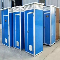 Toilettes publiques mobiles portables en structure d'acier haute intensité, écologiques, à panneaux sandwich, modernes et à faible coût, de fabrication chinoise