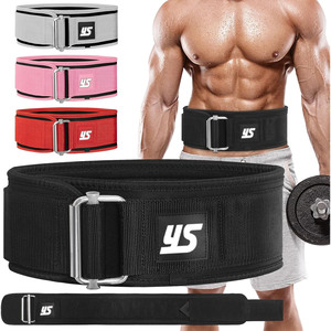 Cinturón de Levantamiento de Pesas para Hombre - Cinturón de Halterofilia Resistente con Gancho y Bucle, Soporte Lumbar Ajustable para Gimnasio - Product Image 2