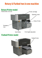 Printer Flatbed UV A4 multifungsi | Desain ukuran Mini untuk casing ponsel, cangkir, pena & kartu ID pencetakan silinder