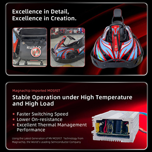 Kart électrique commercial Kupao BABY pour enfants, 24V, double moteur 350W, sièges réglables, pour les 3-12 ans, conduite sécurisée, 25km/h, drift - Product Image 2