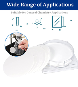 Disques de papier filtre de laboratoire personnalisés de haute qualité feuilles de filtre qualitatives pour le composant de noyau de pompe de Filtration scientifique de chimie - Product Image 3