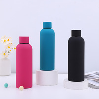 Bouteille d'eau isotherme de grande capacité en acier inoxydable SUS304 pour la randonnée et les voyages, gourde sportive américaine à petite ouverture avec poignée portable