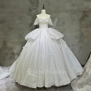 Vestido de Novia Elegante Wx97 con Lentejuelas Brillantes para Mujer, Vestido de Gala para Ocasiones Formales, Vestido de Novia Jancember - Product Image 2