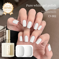 XIEJAYI pour vernis à ongles gel UV à base d'eau sans HEMA 40 ml, norme UE, non toxique, en bouteille, fourniture pour salon de manucure, vente en gros d'usine, OEM