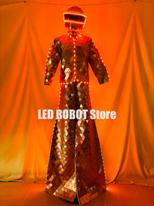 Zancos de espejo con luz LED rosa para escenario Halloween Pascua <span class=keywords><strong>Bar</strong></span> Fiestas de baile <span class=keywords><strong>Flamenco</strong></span> personalizable - Product Image 4