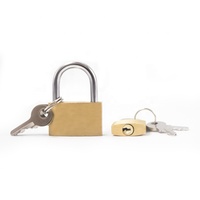 Serrure à clé en laiton massif de haute qualité 30mm 40mm 50mm extérieur Cooper Core sécurité Globe cadenas en laiton avec 3 clés XMM-820 serrure à clé