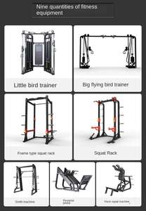 Set completo di macchine metalliche per l'allenamento della forza per funzioni di sicurezza per l'allenamento della forza - Product Image 3