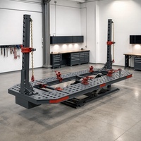 Banc de redressage de châssis Tonghong pour réparation automobile, machine d'usine, table de travail en acier au manganèse 5200 mm pour carrosserie automobile