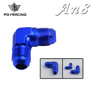 Poyracing An4 90 Degree <b>Double</b> Threaded Fuel Pipe <b>Adapter</b> Nut For Retrofit Upgrade - Product Image 4