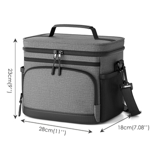 Sac à lunch isotherme 9L pour hommes et femmes, sac isotherme souple, boîte à lunch pour le travail, le bureau, les voyages, les pique-niques, les sorties en plein air - Product Image 2