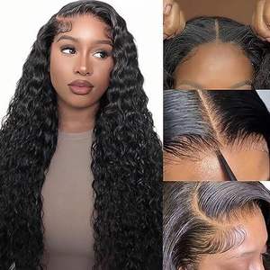 20 Inch 13X4 Glueless <b>Lace</b> <b>Wig</b> for Black Women Water <b>Lace</b> <b>Frontal</b> <b>Wigs</b> Raw Human Hair <b>Lace</b> Frontral - Product Image 3