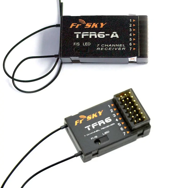 FrSky TFR6/TFR6-A 7ch 2.4G Receiver Compatible FASST FrSky TFR6 T8FG 10CG 14SG TF module for RC Quadcopter Multicopter Part