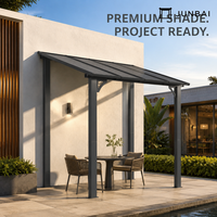 Pergola bioclimatique solaire photovoltaïque avec toit à lames orientables et options personnalisées pour les acheteurs de projets hôteliers et de aménagement paysager