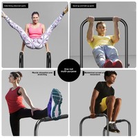 Gymnastique épaissie réglable barre parallèle de traction entraînement de levage Fitness Dip Station pour l'entraînement à domicile