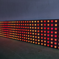 NOUVEAU 8x8 pixels LED écran rideau vidéo numérique pour Night Club Hotel Disco