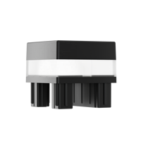 Lampes solaires LED pour poteaux de clôture 70x70mm, pour poteaux en fer forgé et en aluminium ou lampes solaires pour poteaux de jardin, éclairage extérieur