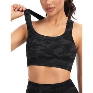 Sujetador deportivo con espalda cruzada en V para mujer, acolchado, elástico, con cuello cuadrado, top corto para entrenamiento y yoga - Product Image 5