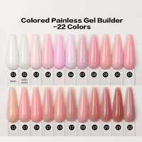Gel Constructor de Uñas Vegano Sin Calor, Sin Dolor, Color Nude, Gel de Extensión de Uñas, Gel Cremoso Camuflaje Lechoso Ruso en Envase