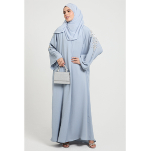 Abaya de Mujer Personalizada ODM de Alta Calidad, Elegante, con Cuentas y Cristales, Informal, Larga hasta el Suelo, para Eid - Product Image 1