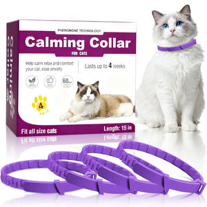 Collier apaisant pour chats, soulage l'anxiété, le stress et la séparation, avec phéromones, flexible et réglable - Product Image 1