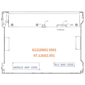 Monitor TFT de Marco Abierto G121XN01 V001 de 12.1 Pulgadas con Resolución de 1024x768 y Brillo de 500 para Quioscos y Cajeros Automáticos - Product Image 4