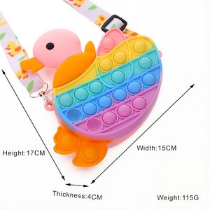 Monedero de Silicona Impermeable con Diseño de Patito Amarillo de Dibujos Animados, para Niños Mayores de 5 Años, Venta al por Mayor Directa de Fábrica - Product Image 5