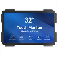 Nouveau pour écran tactile industriel LCD 32 pouces 10 points PCAP à cadre ouvert pour entreprises +VGA+DVI Vidéo
