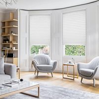 Abat-jour sans fil plissé occultant ou filtrant la lumière 36 po X 72 po facile à couper et à installer, stores en tissu non tissé avec clips
