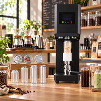 Machine de scellage de canettes en aluminium PET, machine de scellage de canettes de café commercial, machine de scellage de canettes de thé à bulles, 16 oz, 330 ml, 500 ml, gobelet à jus, bouteille, canettes, boissons