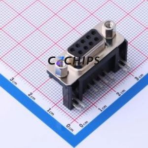 2301844-2 D-Sub/VGA Connector Bent Lead Through Hole Connector Female 9P Right Angle Insert 2 - Product Image 1