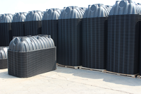 Système de fosse septique à trois compartiments à la maison fosse septique souterraine grande fosse septique en plastique