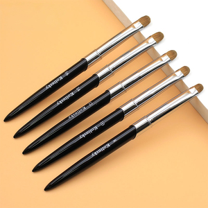 Pinceau à ongles pour le nettoyage des bords, logo personnalisé, professionnel, pour salon de manucure, nettoyage des pointes françaises, outil de peinture pour nail art - Product Image 3
