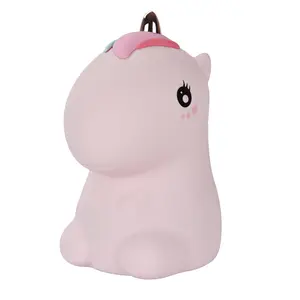 Kawaii Silicone Unicorn Toys for Children Bedroom Unicorn Gifts Age 1-12 Unicorn Lamps for BabyKids Night Lights for Bedroom