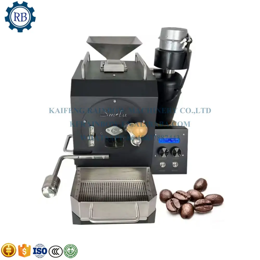 Huishoudelijke Automatische Bonenbakker Commerciële Koffiemolen Machine Koffiebonen Poeder Machine Voor Zaden