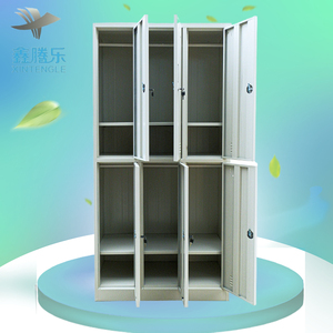 Armario de Almacenamiento Moderno de Acero de 6 Puertas, Armarios para Empleados con Puertas Corredizas para Oficina, Dormitorio, Hotel, Sala de Estar, Gimnasio y Taller - Product Image 2