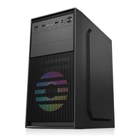 Boîtier PC Gaming Meway en Gros, Châssis de Bureau Micro ATX Mid Tower avec 2 Ventilateurs de Refroidissement en Acier SPCC, En Stock, Prix Usine