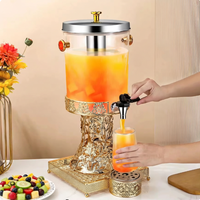 Fournitures de bar, équipement de restauration, matériel de buffet, distributeur de boissons froides, distributeur de jus de luxe, carafe à jus avec robinet