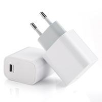 Adaptateur de charge rapide USB-C PD 20W Type-C+A compatible avec iPhone 17/16/15/14 Pro Max, sortie 5V/3A