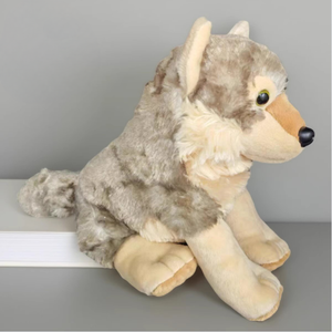 Peluche réaliste de chiot de loup, jouet en peluche animal de simulation, poupée de loup bébé douce, peluche animal sauvage pour enfants, cadeau, décoration intérieure - Product Image 2