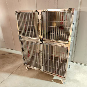 กรงสัตว์ขนาดใหญ่แบบใช้ซ้ำได้ ทำจากสแตนเลส 304 สำหรับสัตว์เลี้ยง โรงพยาบาลสัตว์ คลินิกสัตว์เลี้ยง ยี่ห้อ XinDa รุ่น APC-4 สำหรับขาย - Product Image 3