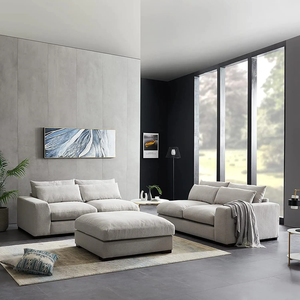 Cloud Modular <b>Rectangular</b> Sectional Sofa-Modern Design Eco-Friendly Fabric for Living Room & Apartment Indoor Seating - Product Image 3