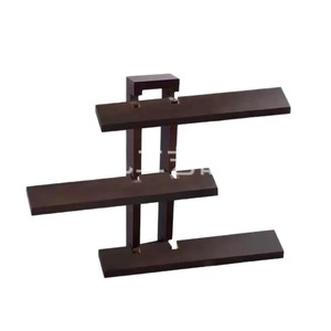 Modern Minimalist Wooden <b>Wall</b> <b>Mounted</b> Storage Rack 3 Tier Natural Wood Color Durable Living Room <b>Shelf</b> - Product Image 5