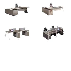 高さ調節可能なエグゼクティブL型MDFマネージャーデスク耐久性のある電気ワークステーション家具オフィス - Product Image 6