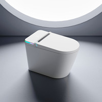 WC intelligent rose CUPC, à poser au sol, avec chasse automatique, best-seller pour salle de bain de luxe