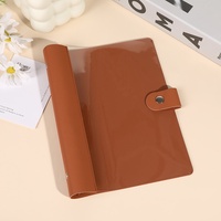 Cuaderno de Hojas Sueltas Transparente de PVC con Encuadernación de PU, Marca HUA'XUAN, Tamaños A5 y B5, Ideal para Regalo