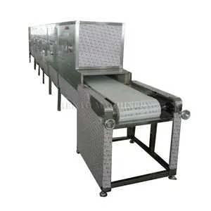 Industrial Tunnel Microwave Drying Machine / Conveyor Belt Type Flower Drying Machine / Microwave Sterilizer Tunnel