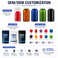 Complément alimentaire en gommes pour hommes, personnalisé OEM/ODM, avec étiquette et emballage sur mesure, vente chaude, pour la vitalité et l'énergie – Direct Usine