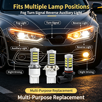 Ampoule LED pour voiture 4014-92SMD, 6000K, blanc, feu antibrouillard, clignotant, feu de recul, 12V